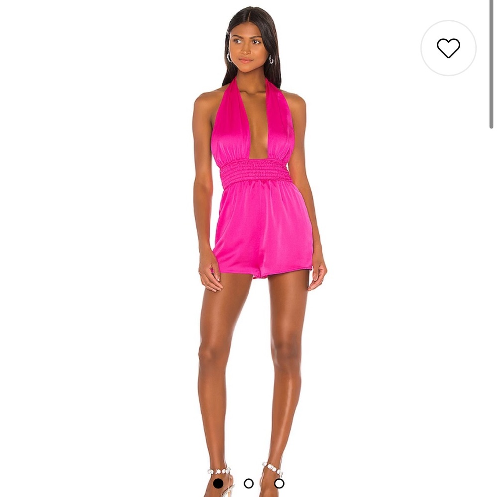 Superdown Fuscia Romper - image 1